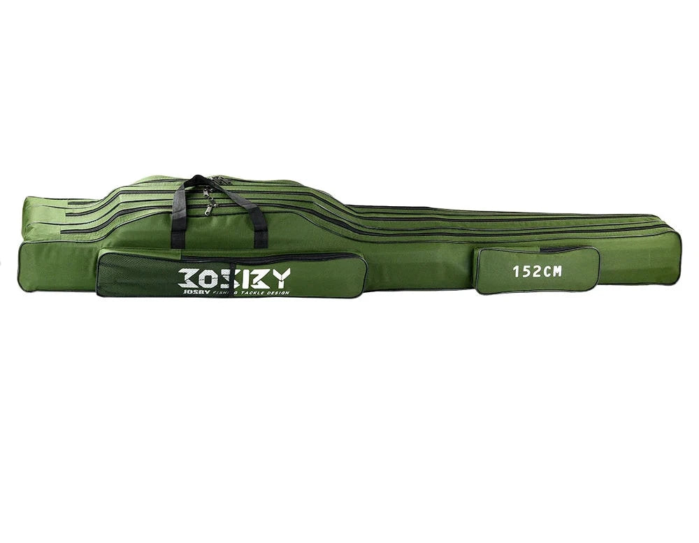 Fishing Rod & Tackle Carry Bag – Multi-Layer Storage
