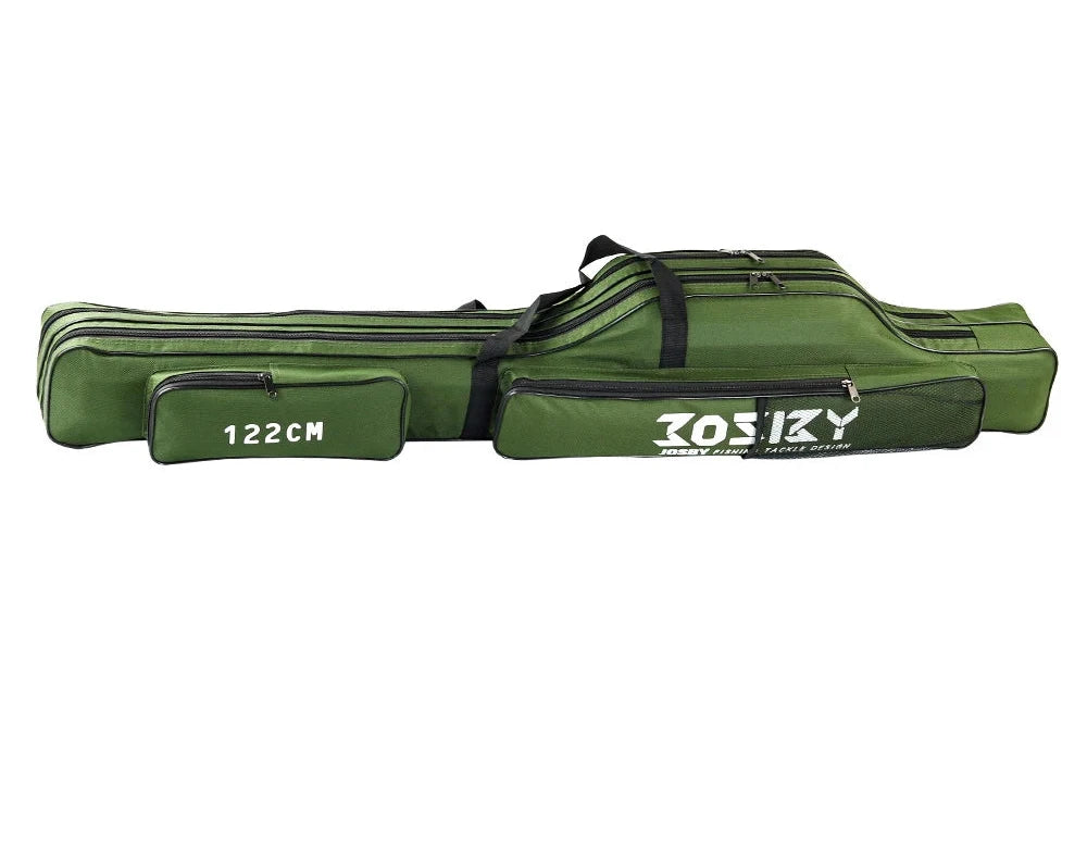 Fishing Rod & Tackle Carry Bag – Multi-Layer Storage