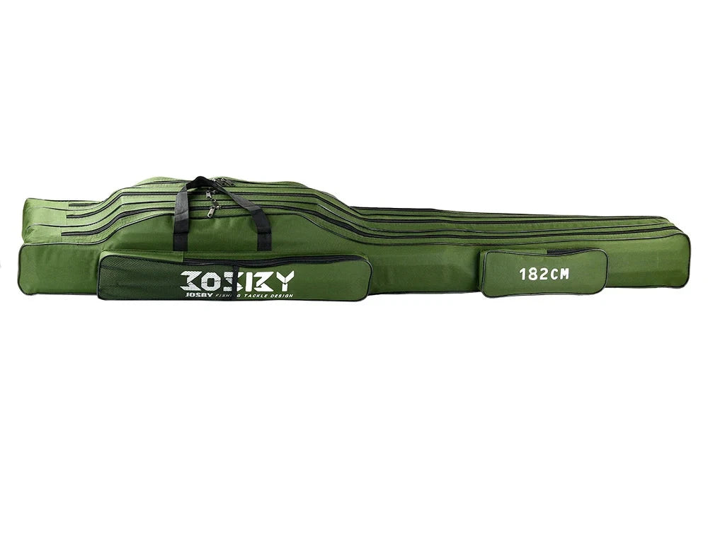 Fishing Rod & Tackle Carry Bag – Multi-Layer Storage