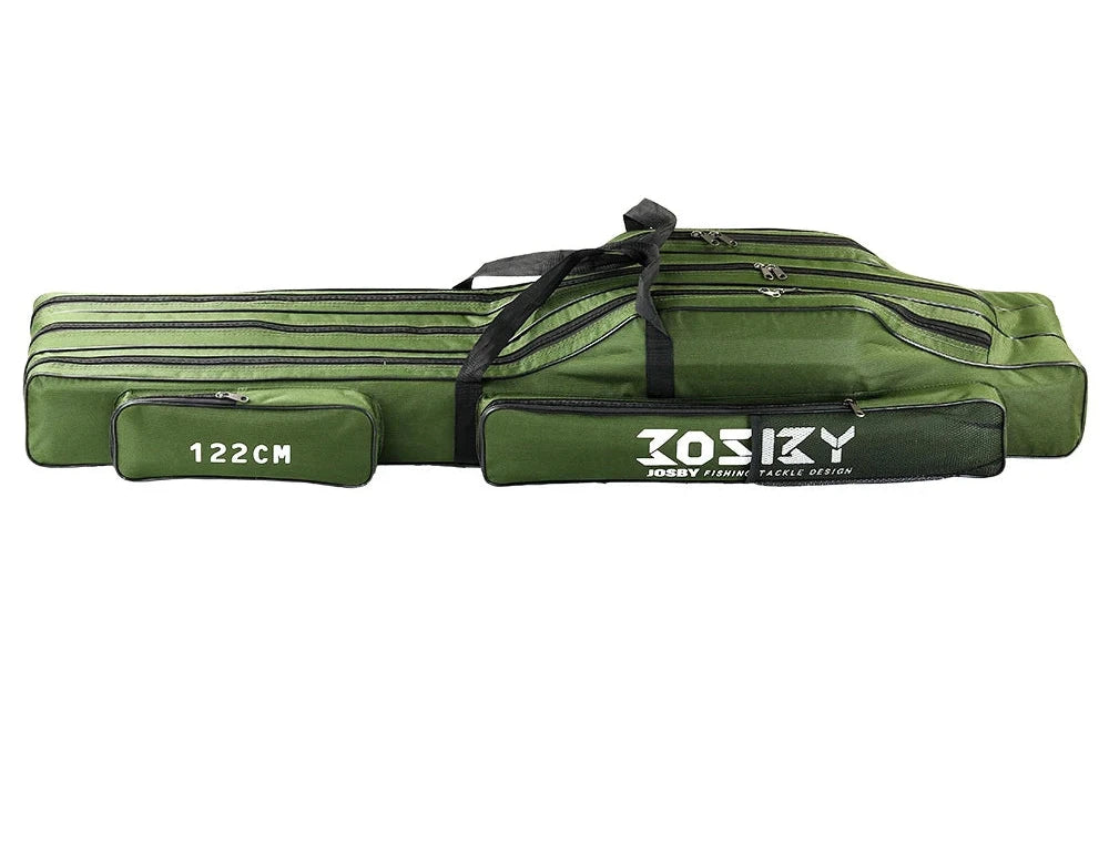 Fishing Rod & Tackle Carry Bag – Multi-Layer Storage