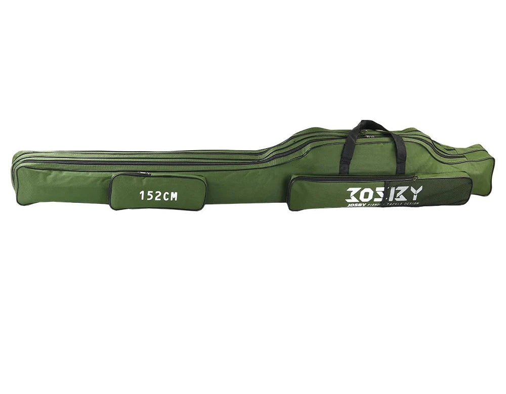 Fishing Rod & Tackle Carry Bag – Multi-Layer Storage